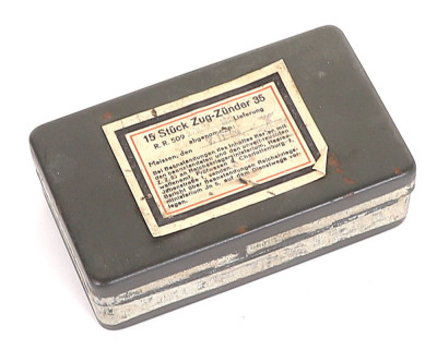 WW2 German Mine Fuses House in the Original Metal Storage Tin - 5