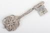 A Victorian silver key, R. Spencer & Co, London 1896 - 3
