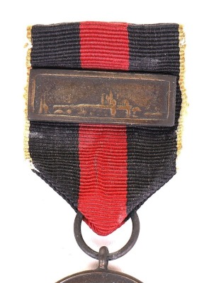 Third Reich Entry into Czechoslovakia Medal with Prague Castle Bar - 5