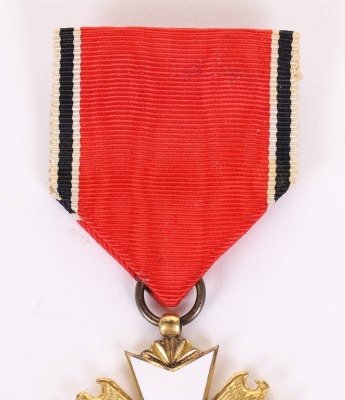 Third Reich Eagle Order Decoration with Swords in Case of Issue - 5