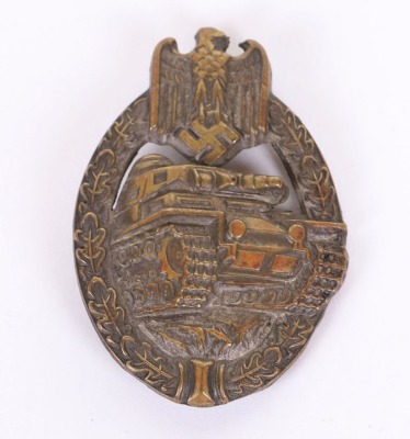 WW2 German Army / Waffen-SS Panzer Assault Badge in Bronze - 2