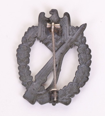 WW2 German Army / Waffen-SS Infantry Assault Badge in Silver, Schickle Design - 7