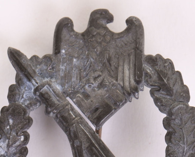 WW2 German Army / Waffen-SS Infantry Assault Badge in Silver, Schickle Design - 8