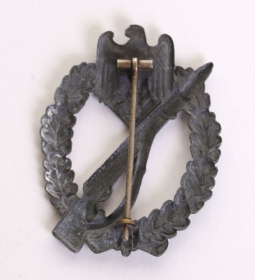 WW2 German Army / Waffen-SS Infantry Assault Badge in Silver, B H Mayer Design - 6