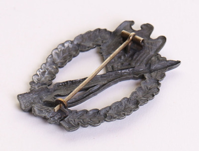 WW2 German Army / Waffen-SS Infantry Assault Badge in Silver, B H Mayer Design - 8