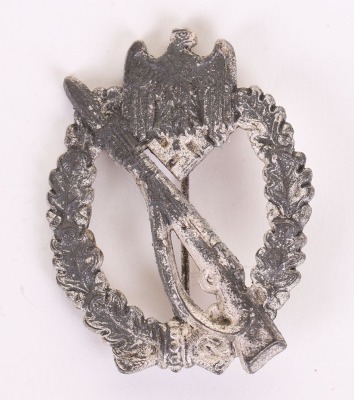 WW2 German Army / Waffen-SS Infantry Assault Badge in Silver by Hermann Aurich - 11