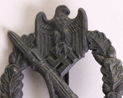 WW2 German Army / Waffen-SS Infantry Assault Badge in Silver by Rudolf Souval - 4