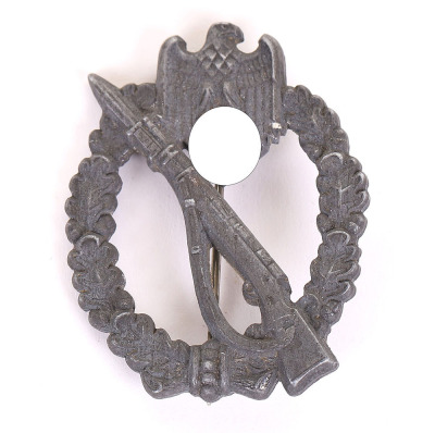 WW2 German Army / Waffen-SS Infantry Assault Badge in Silver, by GWL