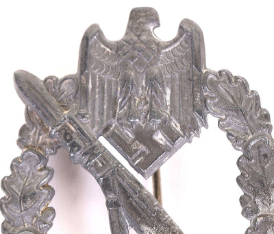 WW2 German Army / Waffen-SS Infantry Assault Badge in Silver, by Shuco - 4