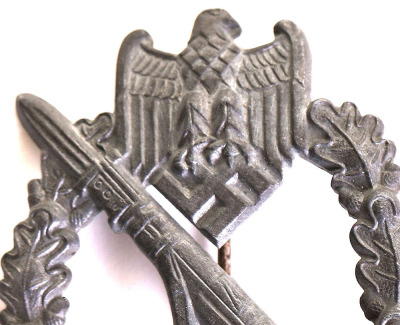 WW2 German Army / Waffen-SS Infantry Assault Badge in Silver, by Dr Francke & Co (FCL) - 4