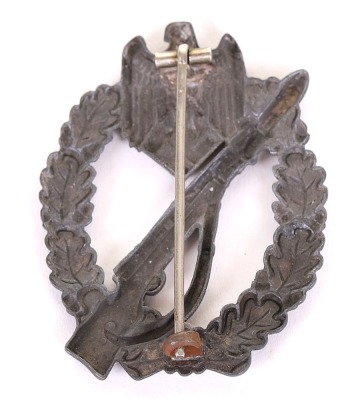 WW2 German Army / Waffen-SS Infantry Assault Badge in Silver, by Shuco - 3