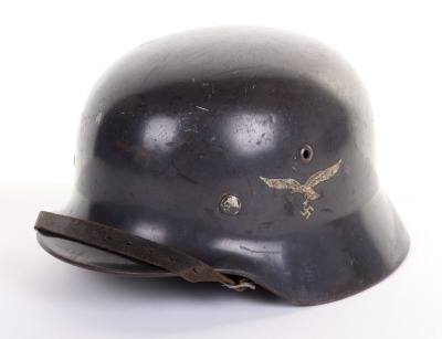 WW2 German Luftwaffe M-35 Double-Decal Steel Combat Helmet - 2