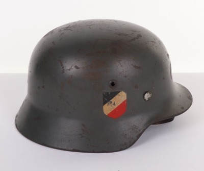 WW2 German Army M-35 Double Decal Steel Combat Helmet - 5