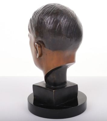 Adolf Hitler Bronze Table Bust - 6