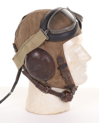 Rare WW2 German Luftwaffe Battle of Britain Pilots Flying Helmet Set - 2