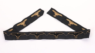 Uncut Strip of Waffen-SS Tunic Eagles - 4