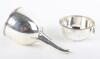 A George IV silver wine funnel, Eames & Barnard, London 1826 - 3