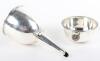 A George IV silver wine funnel, Eames & Barnard, London 1826 - 4