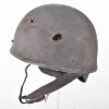 WW2 Polish Airborne Forces Battle Damaged Steel Combat Helmet - 5