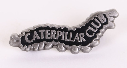 WW2 American Switlik Parachute Company "Caterpillar Club" Pin Badge by Metal Arts Co