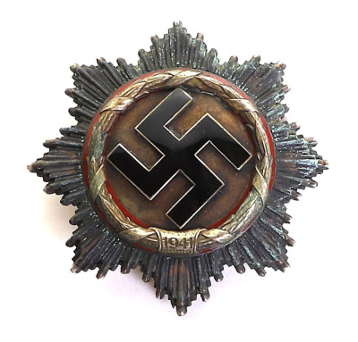 WW2 German Deutsche Kreuz (German Cross) in Silver by Deschler & Sohn - 2