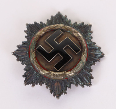 WW2 German Deutsche Kreuz (German Cross) in Silver by Deschler & Sohn - 5