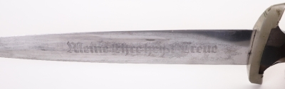 Third Reich SS Dress Dagger by Gottlieb Hammesfahr, Solingen Foche - 13