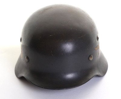 WW2 German Luftwaffe M-35 Double Decal Steel Combat Helmet - 8