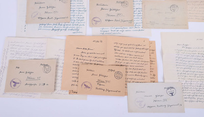 Grouping of 6 Waffen-SS Feldpost Letters with Envelopes, from a Member of Inf. Reg. 9 SS-Division Nord, - 4