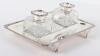 A Victorian silver twin pot inkstand, Gibson & Langman, London 1898 - 3