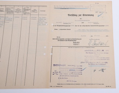 Third Reich Proposal for Appointment Document with Original Ink Adolf Hitler Signature - 4