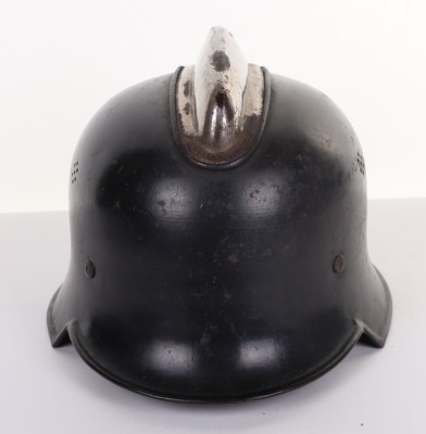 WW2 German Fire Police Steel Helmet - 4