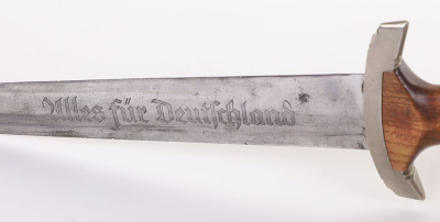 Third Reich SA (Sturmabteilung) Dress Dagger with Name Etched to Blade - 9