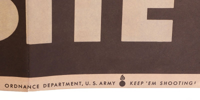 WW2 US Ordnance Department Poster ‘DO IT RIGHT MAKE IT BITE’ - 5