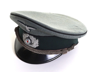 WW2 German Pioneer Officers Visor Cap - 2