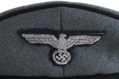 WW2 German Pioneer Officers Visor Cap - 5