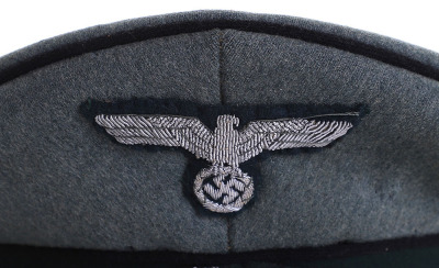 WW2 German Pioneer Officers Visor Cap - 6