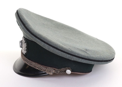 WW2 German Pioneer Officers Visor Cap - 7