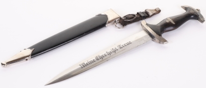 Third Reich SS (Schutzstaffel) Enlisted Mans Dress Dagger by Carl Eickhorn, Solingen