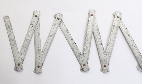 Rare WW2 German Combat Pioneer / Engineers Issue Folding Ruler