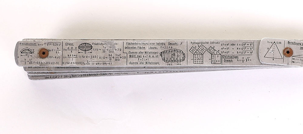 Rare WW2 German Combat Pioneer / Engineers Issue Folding Ruler