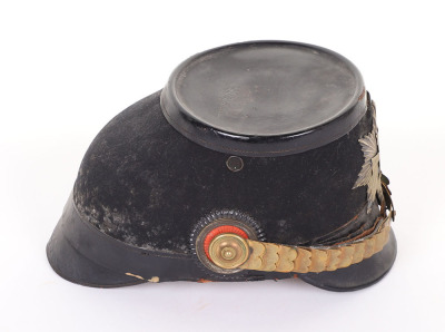 Scarce Imperial German Garde Landwehr Officers Shako - 5