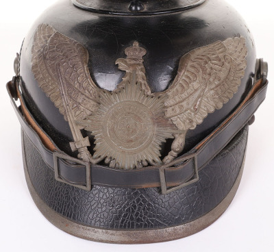 WW1 Imperial German M-15 Prussian Garde-Uhlan Helmet (Tschapka) - 7