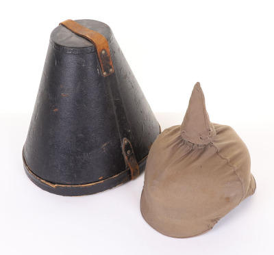 WW1 Imperial German Prussian Garde Regiment zu Fuss Officers Pickelhaube in Original Carry Case - 2