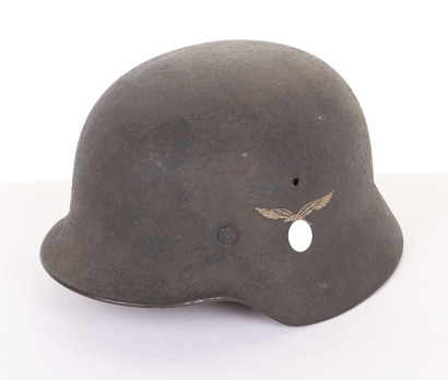 WW2 German Luftwaffe M-40 Single Decal Steel Combat Helmet