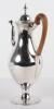A George III silver bright cut coffee pot, J Daniel, London 1787 - 2