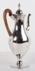 A George III silver bright cut coffee pot, J Daniel, London 1787 - 3