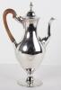 A George III silver bright cut coffee pot, J Daniel, London 1787 - 4