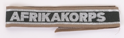 WW2 German Afrikakorps Tunic Cuff Title