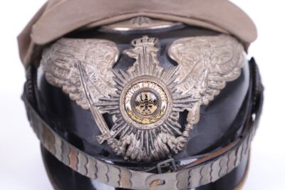 WW1 Imperial German Prussian Garde Regiment zu Fuss Officers Pickelhaube in Original Carry Case - 23